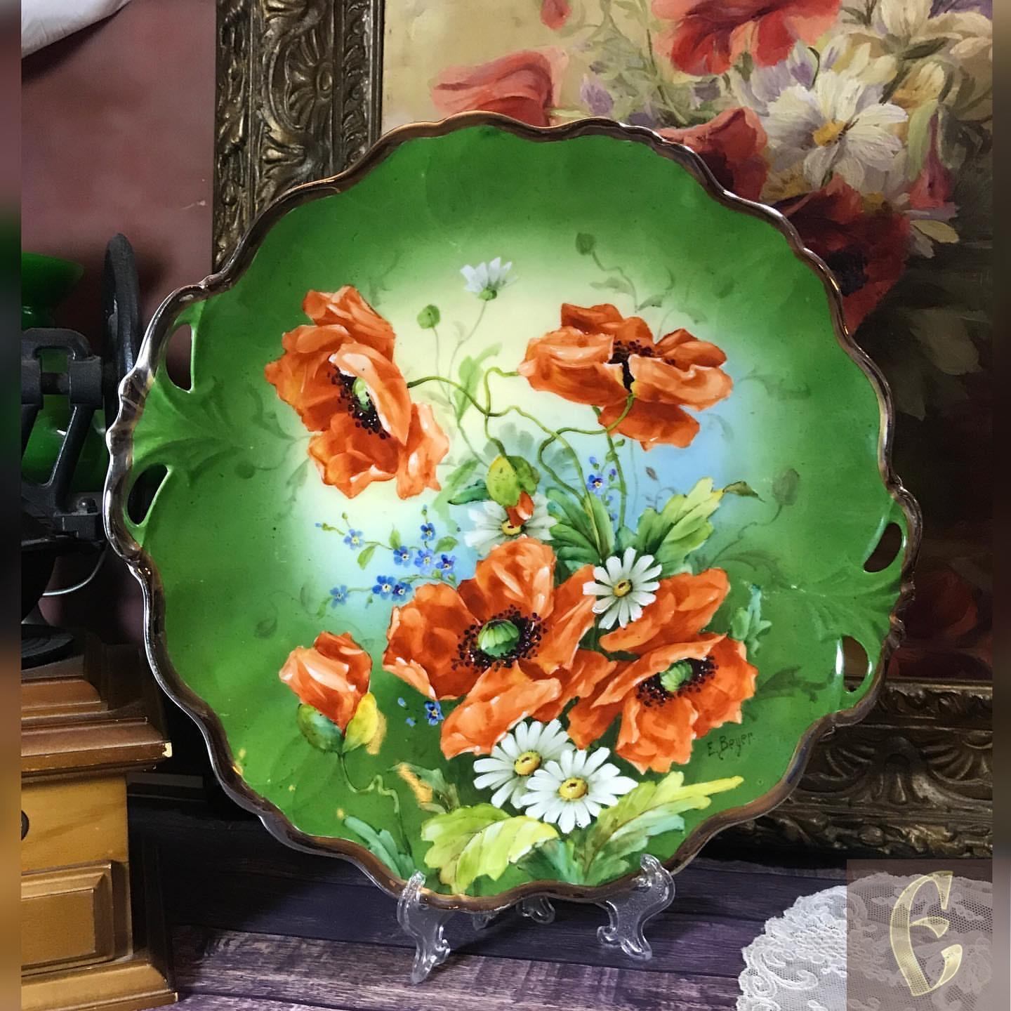 Старинное блюдо с маками — изображение 5