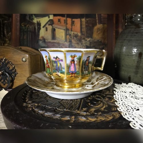 Антикварная чайная пара