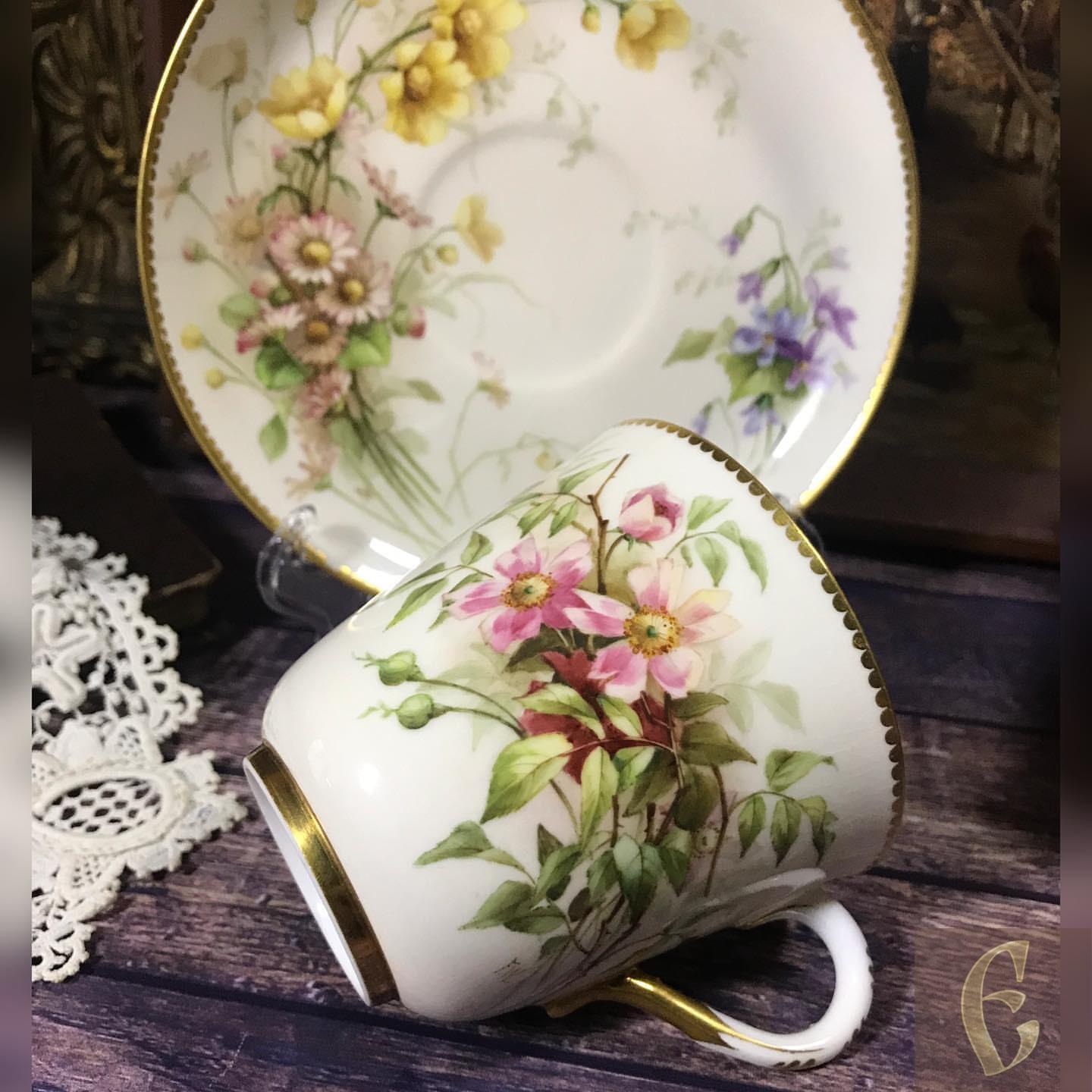 Чайная пара Royal Worcester — изображение 5