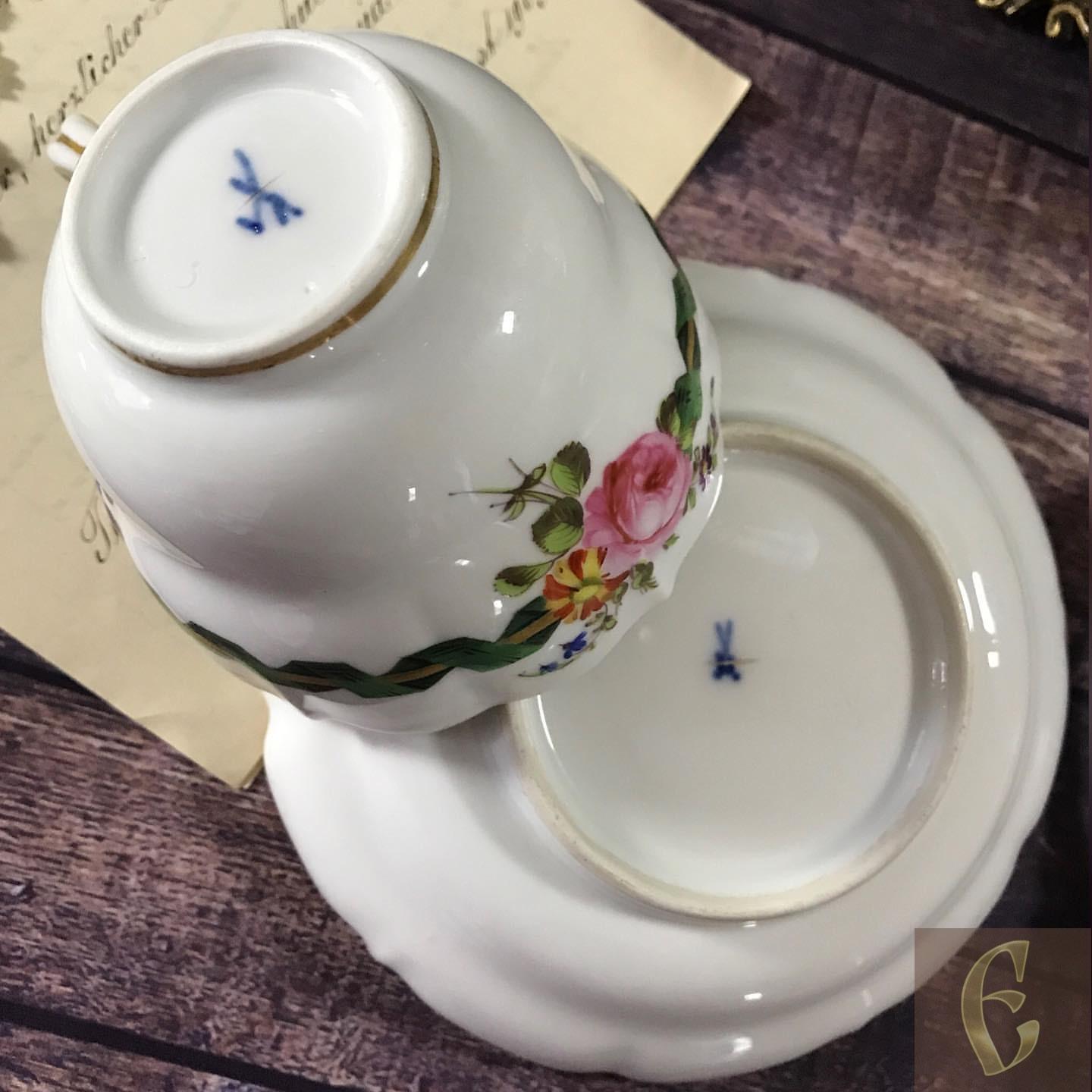 Чайная пара Meissen — изображение 9