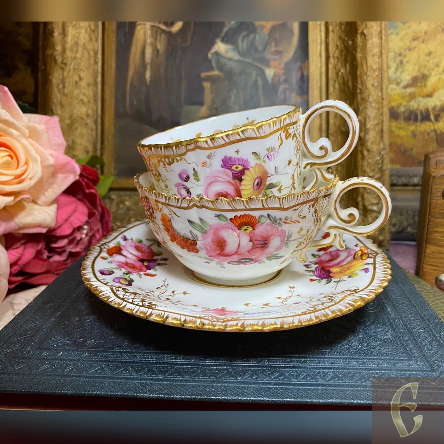 Старинное английское трио Coalport — изображение 4