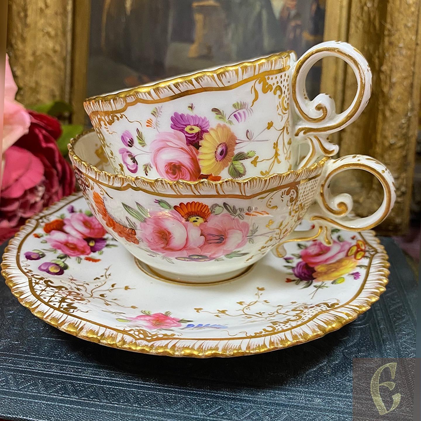 Старинное английское трио Coalport — изображение 5