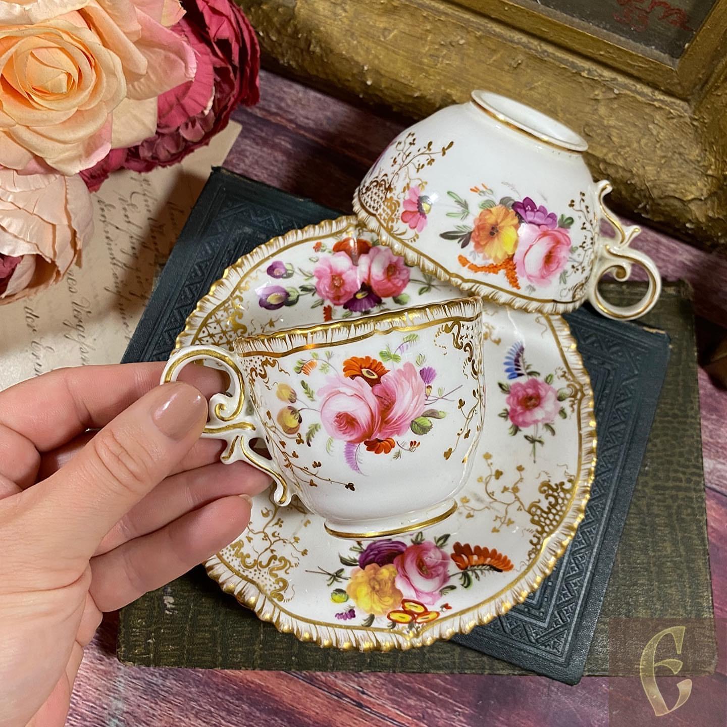 Старинное английское трио Coalport — изображение 8
